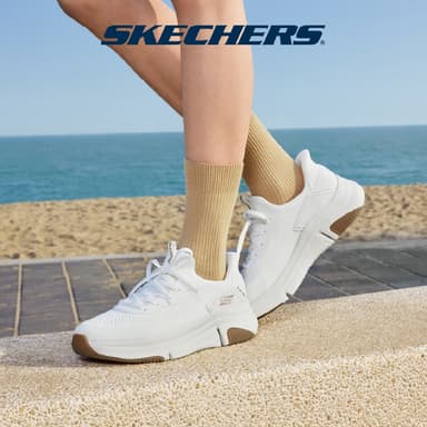 Skechers สเก็ตเชอร์ส รองเท้าลำลองผู้ชาย Men Slip-ins BOBS Sparrow Flex Steady Edge Casual Shoes - 118310-WHT Memory Foam