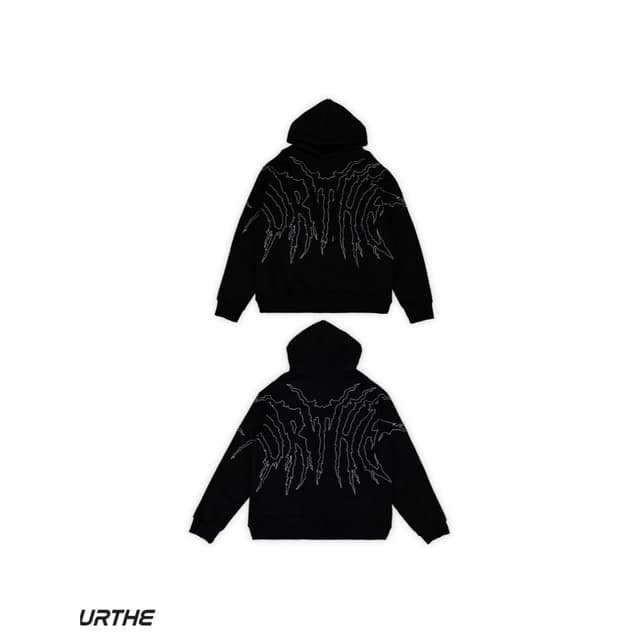 URTHE - เสื้อฮู้ดดี้ Oversize รุ่น SHARK PUNK