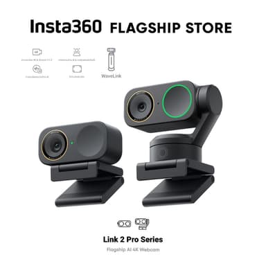 Insta360 LINK 2 PRO เว็บแคม 4K ไมค์ในตัว กล้อง สำหรับ ประชุม คอนเฟอเรนซ์ Webcam Conference Camera