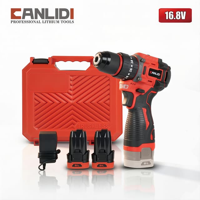 CANLIDI รุ่น CID-60 แรงบิด 60 N.m สว่านไร้สาย 3 ระบบ เจาะ ขันสกรู กระแทก 10mm สว่านไร้สาย BL มอเตอร์ไร้แปรงถ่าน สว่านกระแทกไร้สาย 3 ระบบ​ 2 เกีย​​ร์ 16.8V