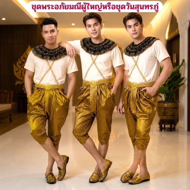 ชุดพระอภัยมณีผู้ใหญ่ ชุดการแสดงผู้ใหญ่ ชุดวันสุนทรภู่ผู้ใหญ่