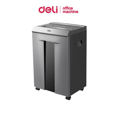 Deli เครื่องทำลายเอกสาร เครื่องย่อยกระดาษ 30L A4พร้อมกัน16แผ่น ต่อเนื่อง60นาที 2x12มม Paper Shredder