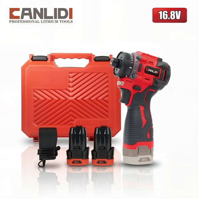 CANLIDI รุ่น CID-60-S แรงบิด 60 N.m ไขควงคลัชไร้สาย เจาะ ขันสกรู 16.8V BL มอเตอร์ไร้แปรงถ่าน ไขควงไร้สาย สว่านไร้สาย พร้อมชุดเครื่องมือ​ 1/4 นิ้ว