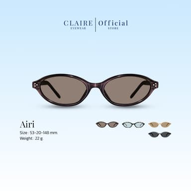 CLAIRE : แว่นกันแดด รุ่น " Airi " แว่นกันแดดเลนส์แท้  กันแดดUV400 | Sunglasses