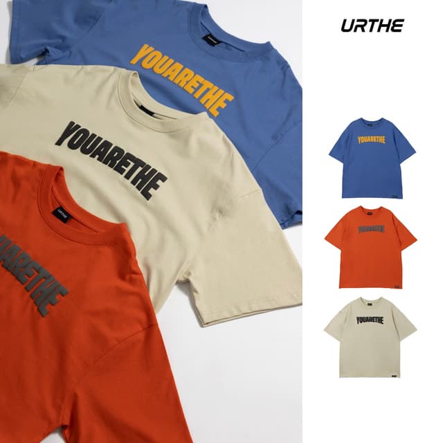 URTHE - เสื้อยืด เสื้อยืดคอกลม Oversize รุ่น ORIGIN TEE