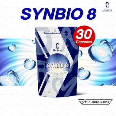 Dr.Aum ซินไบโอติก (โพรไบโอติก + พรีไบโอติก) 30 แคปซูล Dr.Aum Synbiotics Probiotic + Prebiotic 30 capsules 10B CFU/cap