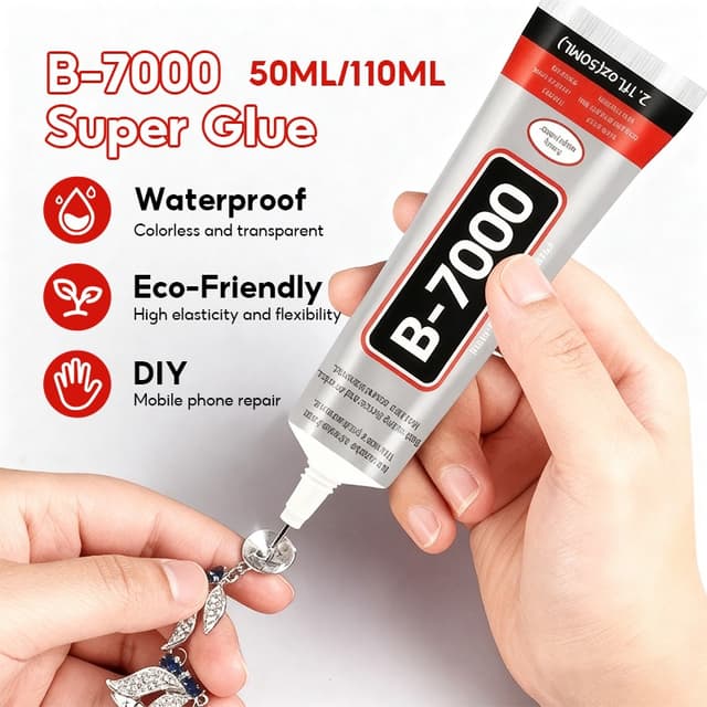 B7000 กาวติดผ้า กันน้ำอเนกประสงค์ใส เหนียว ไม่แข็ง DIY 50/11