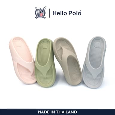 Hello Polo รองเท้าแฟชั่นผู้หญิง รองเท้าแตะลําลอง  แบบหนีบ ทนต่อการสึกหรอ กันลื่น แฟชั่น ทนต่อการสึกหรอ เบาสบาย HP8038