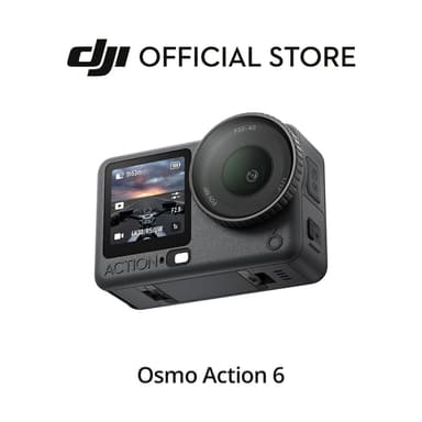 [พร้อมส่งรุ่น Standard] DJI Osmo Action 6 - Action Camera | 1/1.1 New Sensor | 8K ถ่ายกลางคืนได้ดี | ความจำ 50 GB