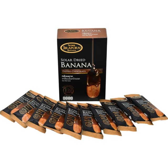 จิราพร กล้วยตาก เคลือบช็อคโกแลต (ขนาด 250g.) - JIRAPORNFOOD