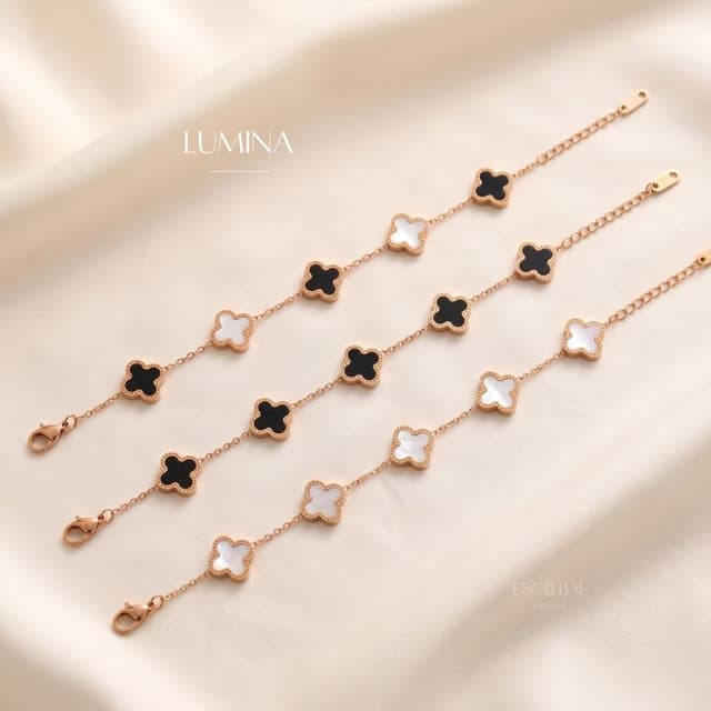 ESCOBAL กําไลเงินแท้ Lumina กําไลข้อมือ สร้อยข้อมือนำโชค สร้