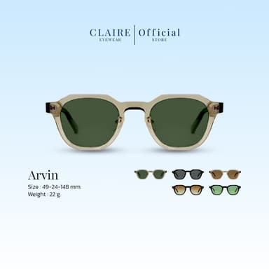 CLAIRE : (AR) แว่นตากันแดด รุ่น Arvin แว่นกันแดดUV400