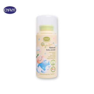 ENFANT (อองฟองต์) ORGANIC PLUS NATURAL BABY POWDER แป้งเด็กสูตรธรรมชาติจากแป้งข้าวโพด ใช้ได้ตั้งแต่แรกเกิด 80g.