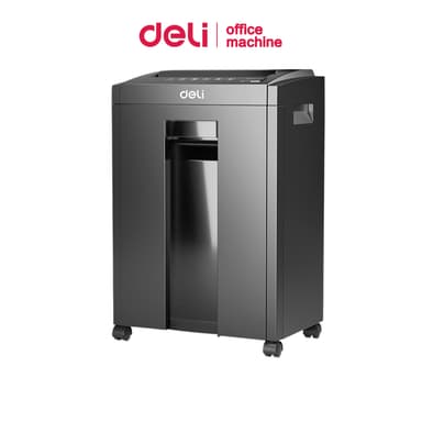 Deli เครื่องทำลายเอกสาร 23L เครื่องย่อยกระดาษ A4/CD ครั้งละ8แผ่น ย่อยละเอียด 2x12มม. Paper shredder