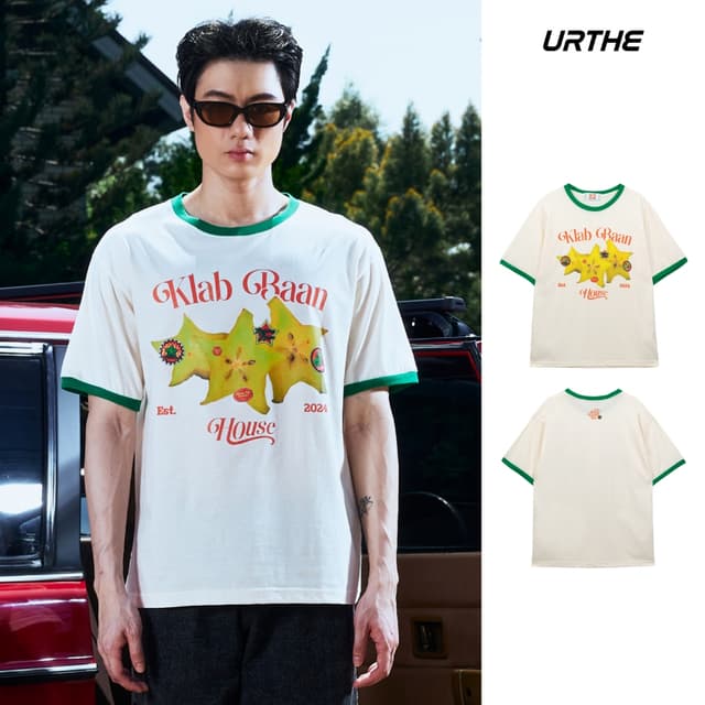 URTHE - เสื้อยืด สกรีนลาย รุ่น STAR RIM TANG RINGER TEE - Co