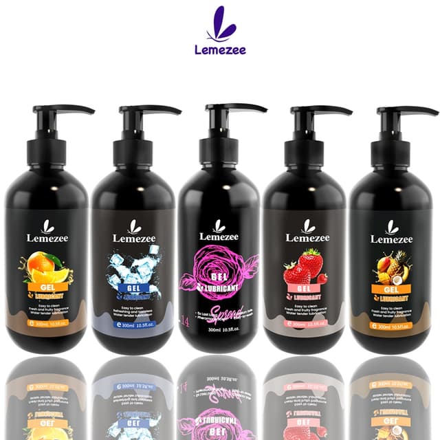 Lemezee เจลหล่อลื่นสตรอเบอร์รี่ 300ML สูตรน้ำละลาย 2-in-1 ปล