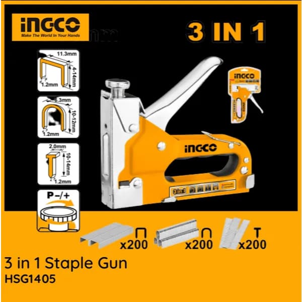 INGCO HSG1405 เครื่องยิงแม็ค ปืนยิงแม็ค 3 in 1 เครื่องยิงแม็