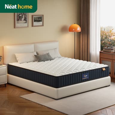 NEAT ที่นอนพ็อกเก็ตสปริง  หนา8นิ้ว  ประกัน10ปี ลดอาการปวดหลังได้อย่างตรงจุด ที่นอนยางพาราแท้ 100%