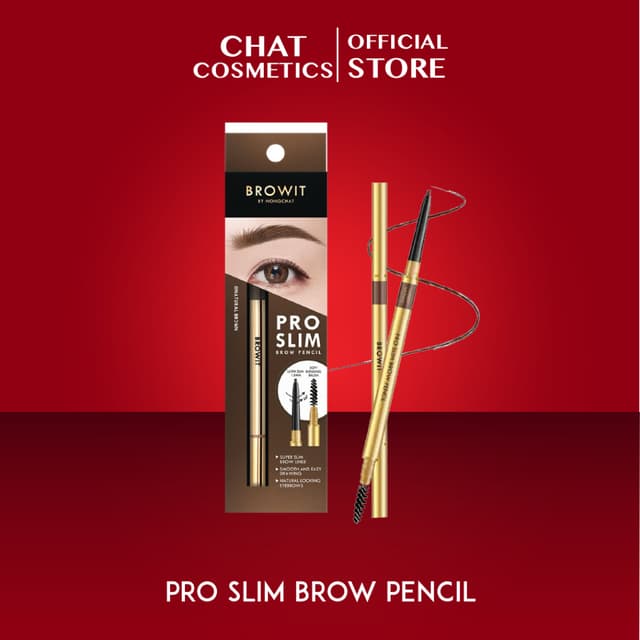 บราวอิท บาย น้องฉัตร ดินสอเขียนคิ้ว Browit Pro Slim Brow Pen
