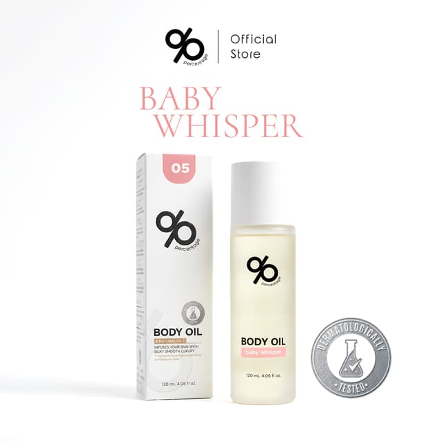 [05 BABY WHISPER] % Percentage Body Oil 120 mL บอดี้ออย กลิ่