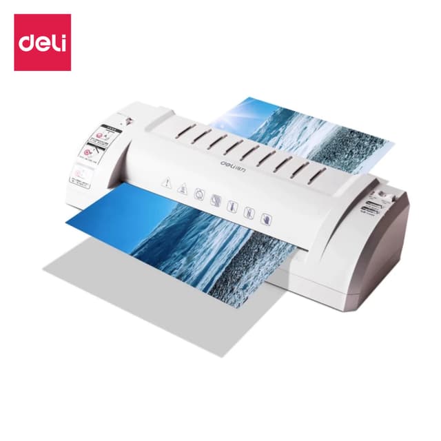 Deli E3894-EU และ E3893-EU เครื่องเคลือบบัตร A4 A3 เครื่องเคลือบเอกสาร กระดาษ 300มม./นาที อุปกรณ์สำนักงาน Laminator
