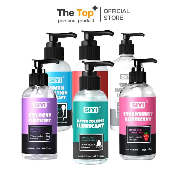 SiYi เจลหล่อลื่นสูตพรีเมี่ยม 120ml อ่อนโยน สตรอว์เบอร์รี ร้อ