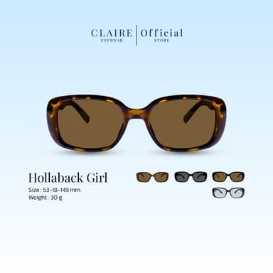 CLAIRE : (HBG) แว่นกันแดดรุ่น Hollaback Girl กันแดเลนส์แท้  กันแดดUV400 | Sunglasses
