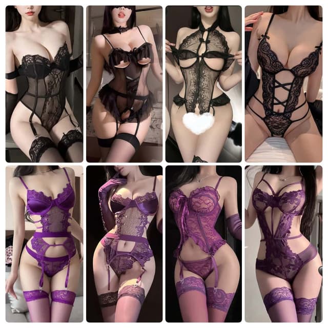 🖤girl🖤ชุดชั้นในเซ็กซี่ ชุดนอนไม่ได้นอน ลูกไม้ซีทรู มีหลากห