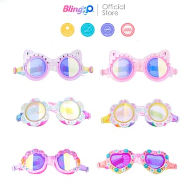 BLING2O แว่นตาว่ายน้ำเด็กผู้หญิง ยอดฮิตจากอเมริกา สำหรับเด็ก 5 ขวบขึ้นไป แว่นว่ายน้ำแฟชั่น ใส่สบาย ของใช้เด็กน่ารัก