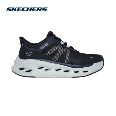 Skechers สเก็ตเชอร์ส รองเท้าผู้ชาย Men Slip-ins Performance Max Cushioning Glide-Step Aberdeen Shoes - 220422-BKGY