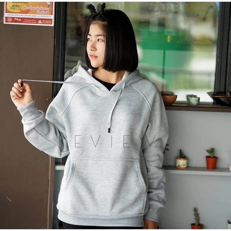 เสื้อคลุมกันหนาวแขนยาวมีฮู้ด สีเทา ไซส์ยุโรป เกรดส่งนอก ผ้าหนา ใส่ได้ทั้งชายและหญิง https://wayoza.com