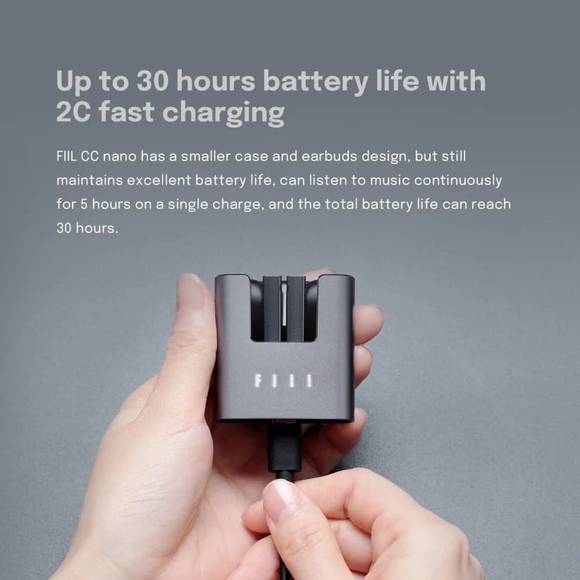 FIIL CC Nano Grey Bluetooth 5.2 หูฟังบลูทูธ หูฟัง หูฟังไร้สาย True Wireless Earbuds V.ภาษาอังกฤษ https://wayoza.com