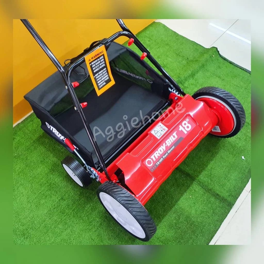 TROY-BILT รถตัดหญ้าแบบเข็น รถเข็นตัดหญ้าสนาม แบบไม่ใช้เครื่องยนต์ รุ่น 16 นิ้ว ไม่มีถุงเก็บหญ้า 18 นิ้ว มีถุงเก็บหญ้า https://wayoza.com