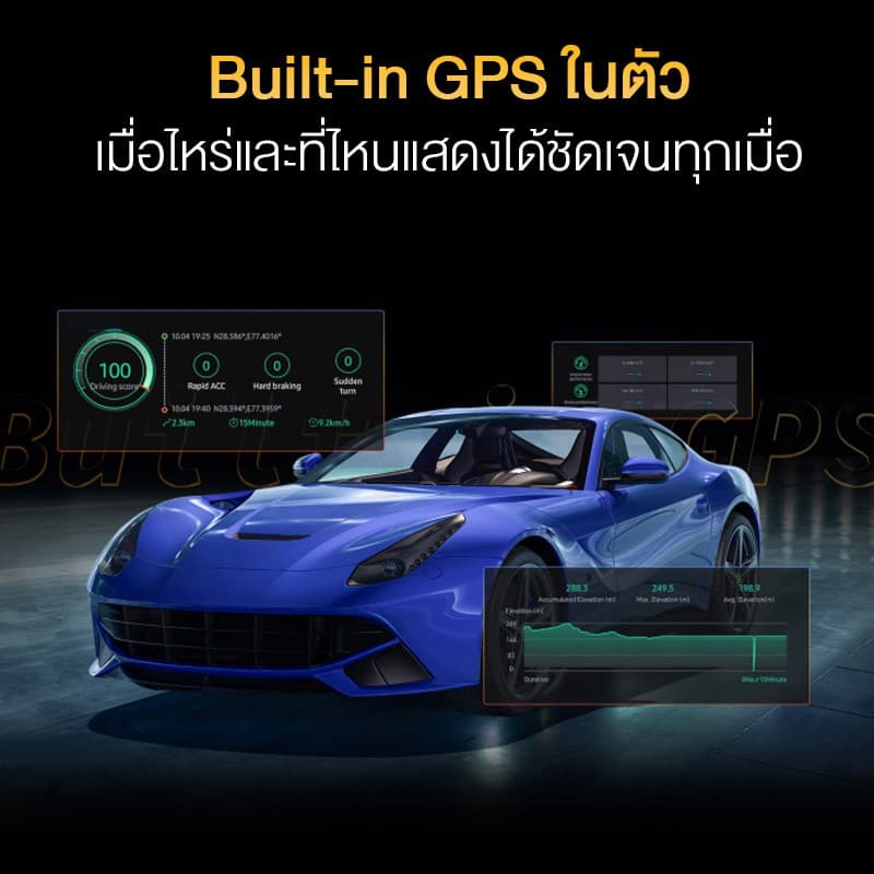 DDPAI Z40 GPS Dual กล้องติดรถยนต์ Front and Rear Dash cam 1944P Car Camera บันทึกขณะจอดรถ 24 ชั่วโมง กล้องมองหลังติดรถยนต์ https://wayoza.com