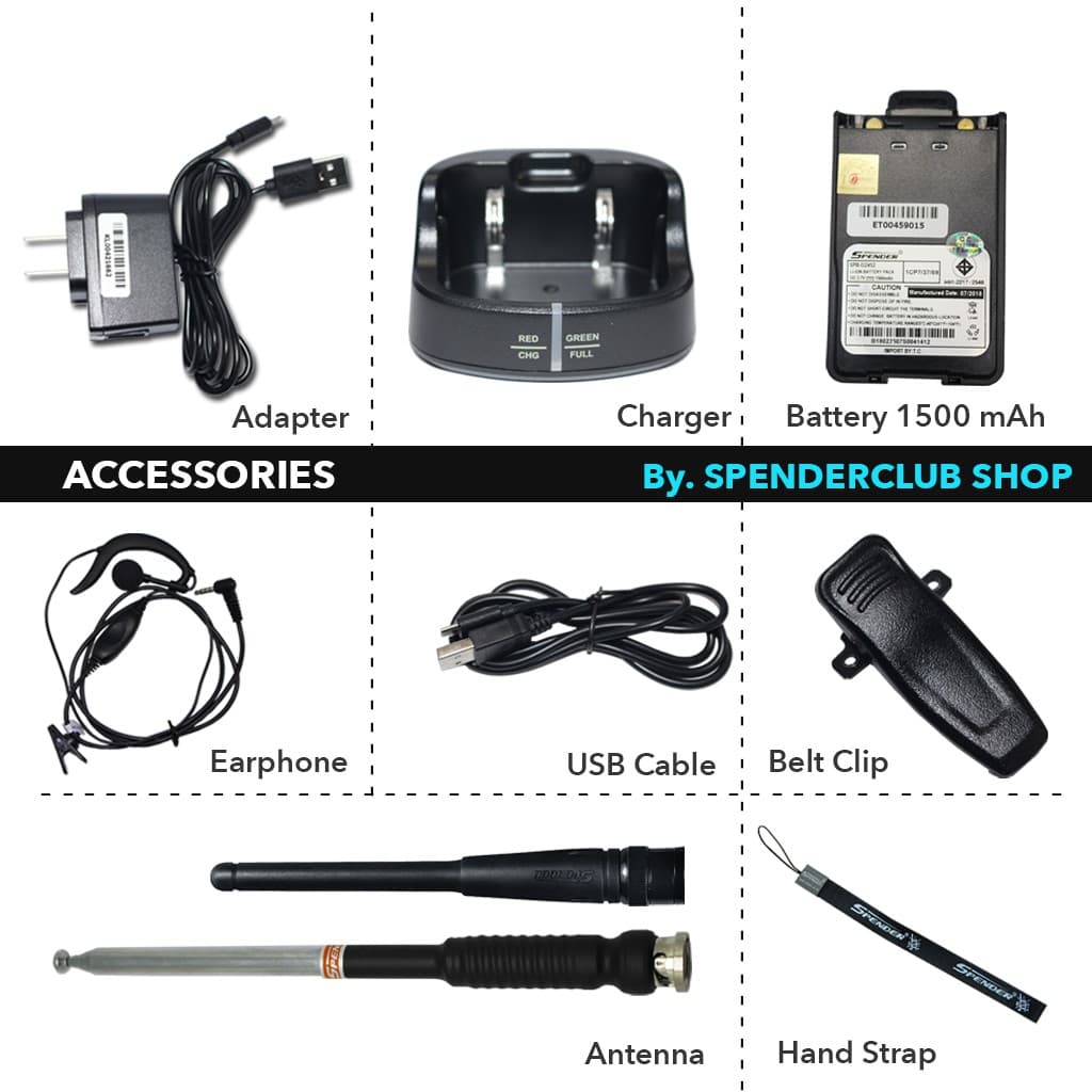 SPENDER D2452 วิทยุสื่อสาร ขนาด 0.5 วัตต์ ยกเว้นการจดทะเบียน ถูกที่สุด สามารถออกใบกำกับภาษีได้ https://wayoza.com