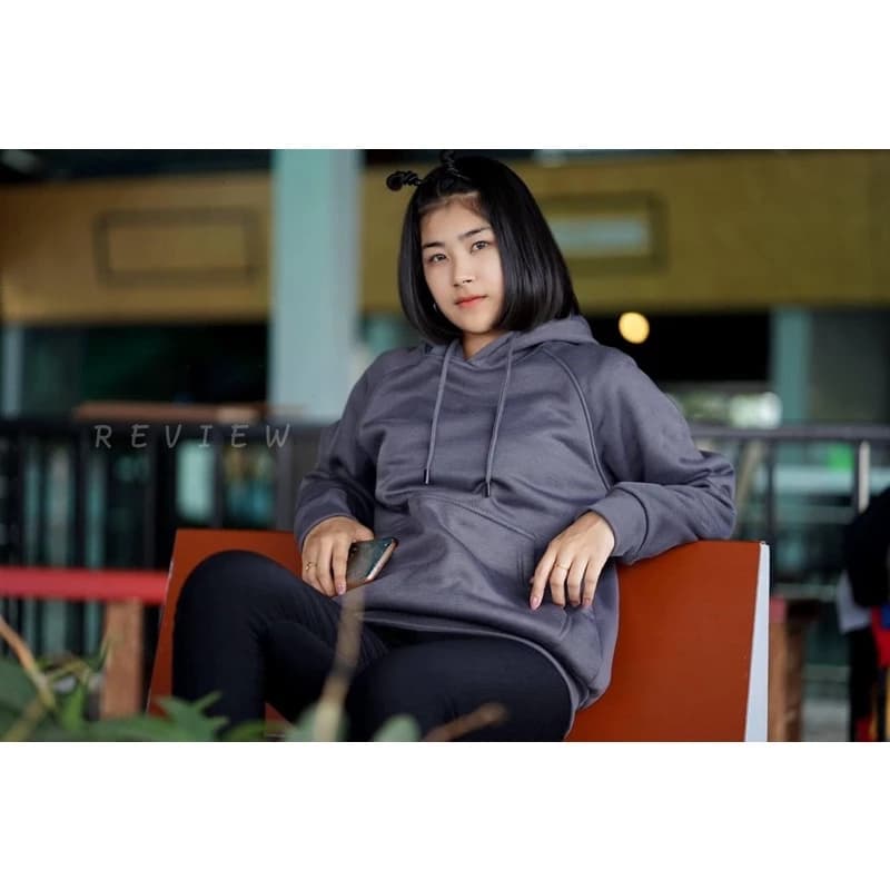เสื้อคลุมกันหนาวแขนยาวมีฮู้ด สีเทาเข้ม ไซส์ยุโรป เกรดส่งนอก ผ้าหนา ใส่ได้ทั้งชายและหญิง https://wayoza.com