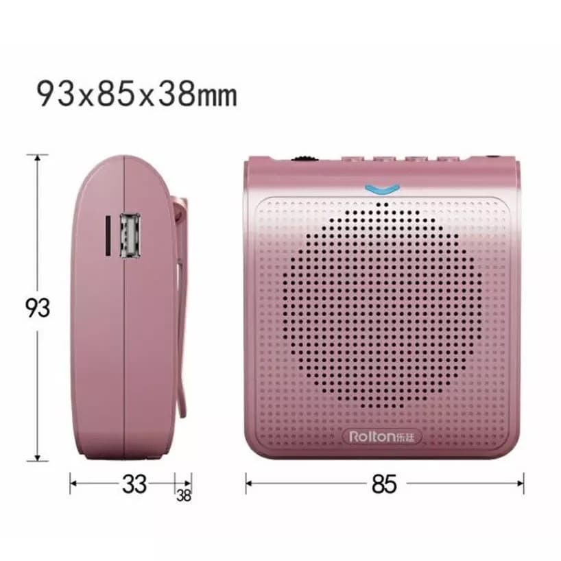 Rolton K100 ไมค์ช่วยสอน ไมค์สอนนักเรียน ไมค์สอนหนังสือ ลำโพงพกพา ลำโพง ไมค์ โทรโข่ง https://wayoza.com