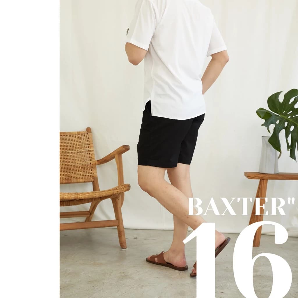 RALPH T OFFICIAL กางเกงขาสั้นผู้ชาย EXTRA FINE CHINO 16 นิ้ว รุ่น BAXTER 16 - RALPH T กางเกงขาสั้นชาย สีกรม สีดำ สีกากี สีขาว สีเทา สีมะกอก สีน้ำตาล สีแดงเข้ม https://wayoza.com