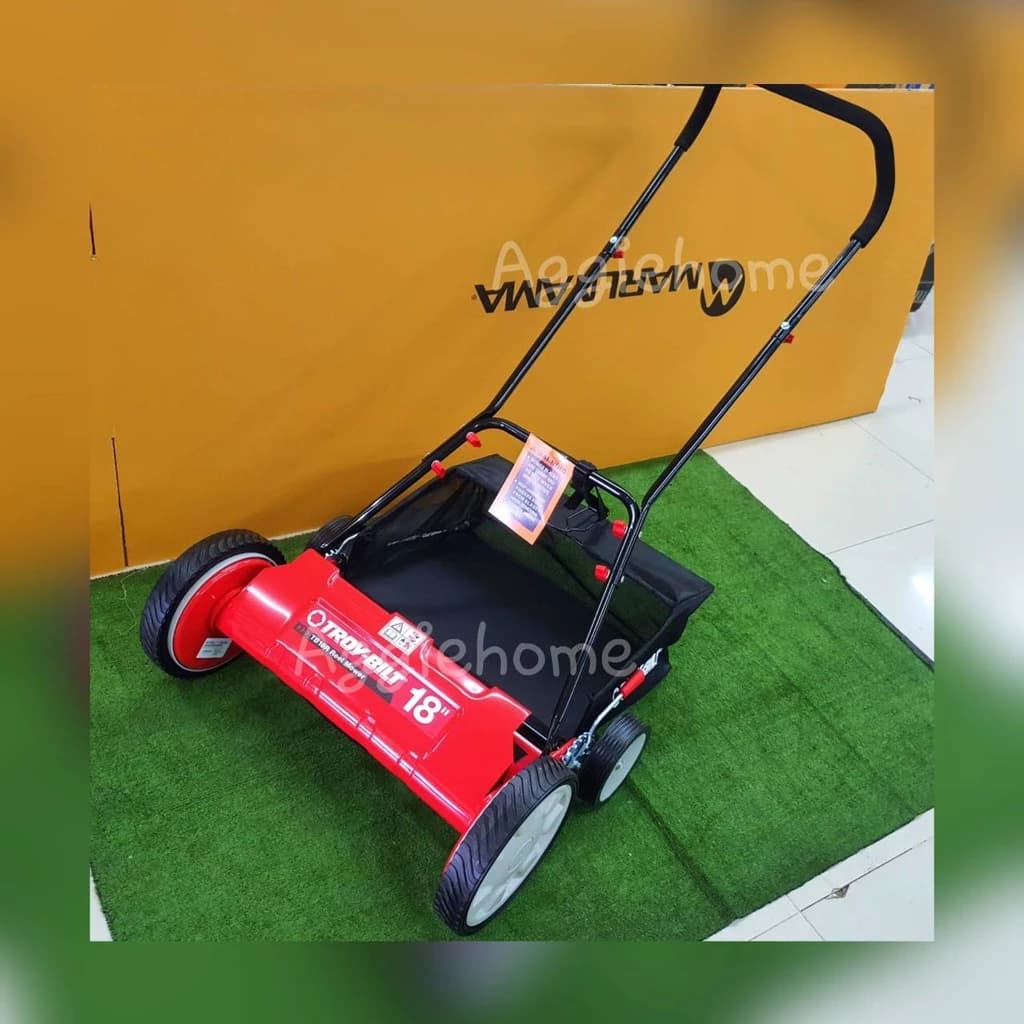 TROY-BILT รถตัดหญ้าแบบเข็น รถเข็นตัดหญ้าสนาม แบบไม่ใช้เครื่องยนต์ รุ่น 16 นิ้ว ไม่มีถุงเก็บหญ้า 18 นิ้ว มีถุงเก็บหญ้า https://wayoza.com