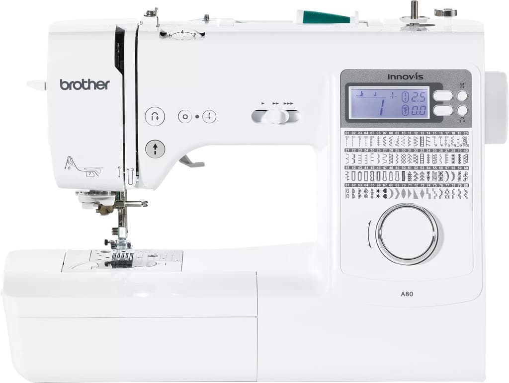 Brother A80 Sewing Machine จักรเย็บผ้าคอมพิวเตอร์ ทันสมัยที่สุด เสียงเงียบ ทำรังดุมได้ https://wayoza.com