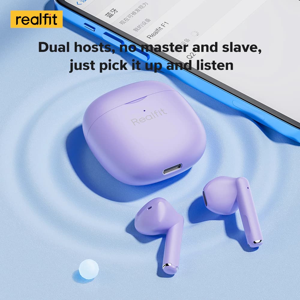 realfit F1 หูฟังไร้สายบลูทูธ พร้อมไมโครโฟน Bluetooth 5.3 Bass หูฟัง เสียงซูเปอร์เบส https://wayoza.com