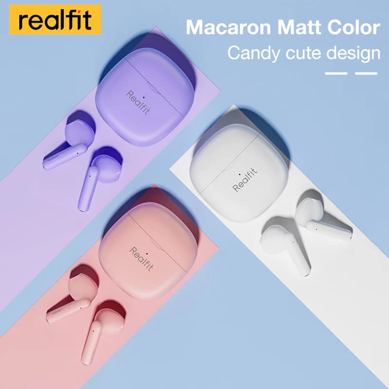 realfit F1 หูฟังไร้สายบลูทูธ พร้อมไมโครโฟน Bluetooth 5.3 Bass หูฟัง เสียงซูเปอร์เบส https://wayoza.com