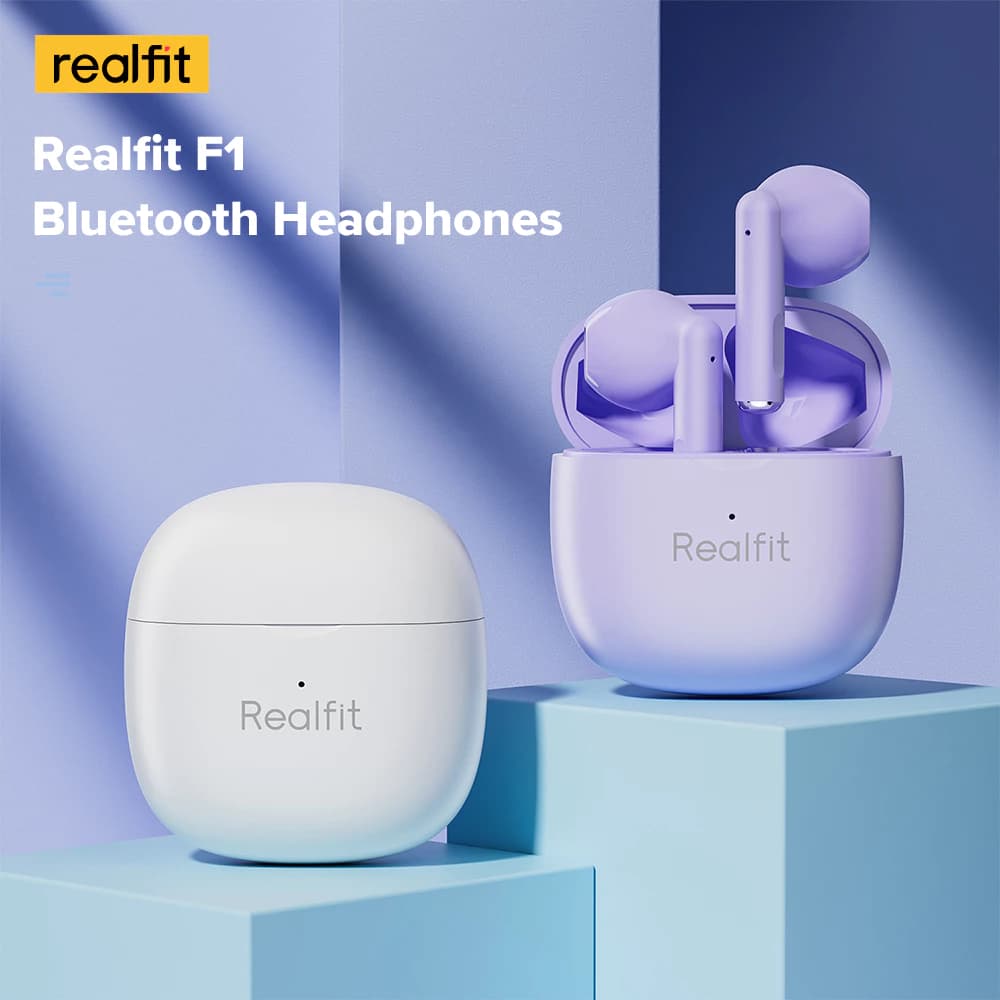 realfit F1 หูฟังไร้สายบลูทูธ พร้อมไมโครโฟน Bluetooth 5.3 Bass หูฟัง เสียงซูเปอร์เบส https://wayoza.com