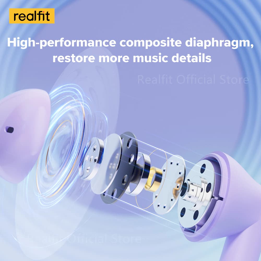 Realfit F1 หูฟังไร้สาย TWS บลูทูธ 5.3 พร้อมเคสน่ารัก Bass หูฟัง สีสันสดใส พร้อมไมโครโฟน คุณภาพเสียงดีเยี่ยม https://wayoza.com