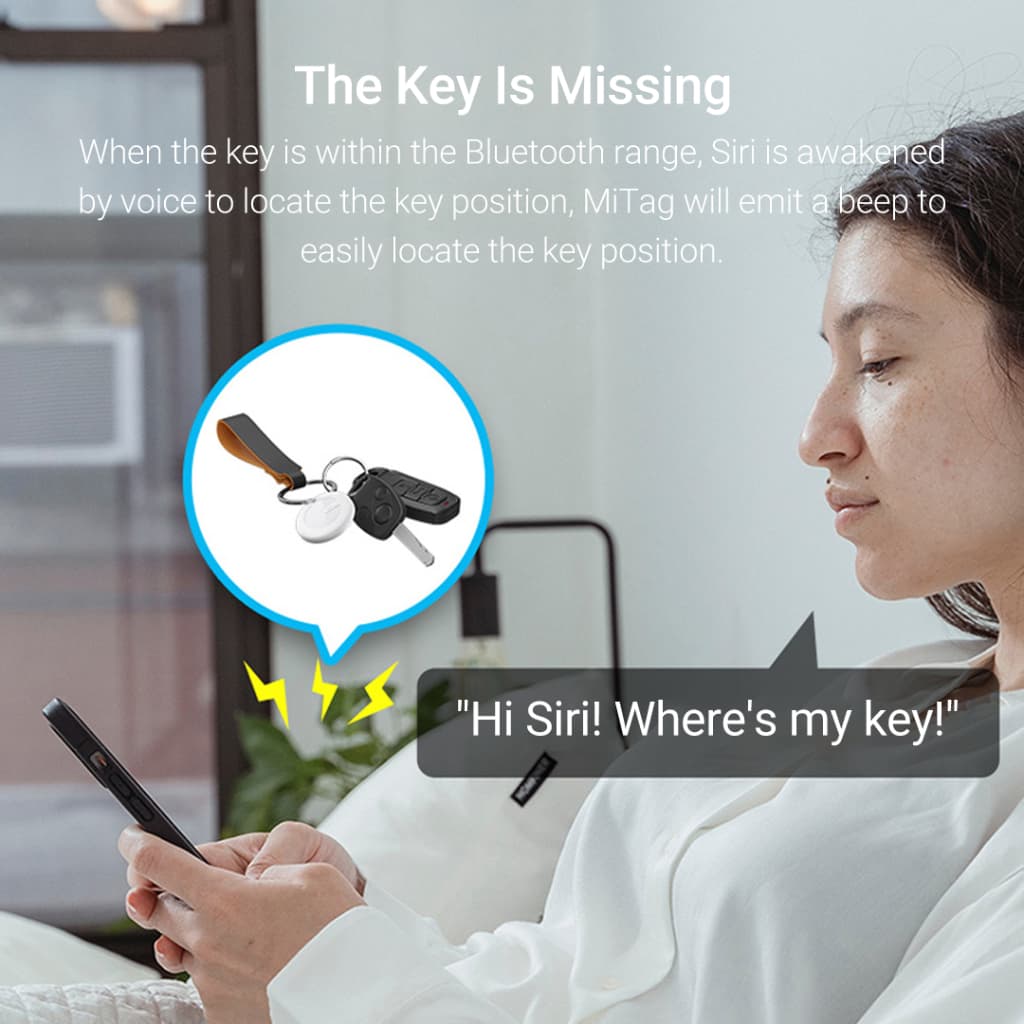 MiLi MiTag Apple รองรับเครือข่าย iOS Find My GPS ติดตามของหาย ติดตามแฟน อุปกรณ์ติดตามสัตว์ ติดตามลูก Bluetooth Tracker https://wayoza.com