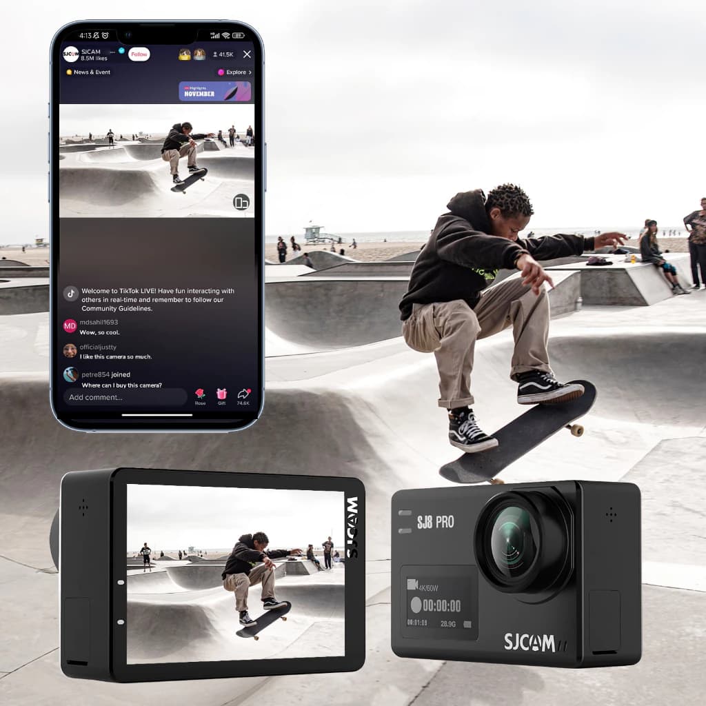 SJCAM SJ8 Pro Action Camera 4K 60fps กล้องแอคชั่น https://wayoza.com