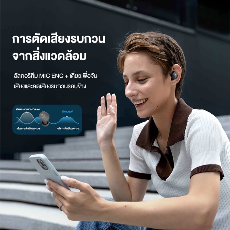 Edifier X3 Lite TWS หูฟังบลูทูธ V5.3 การตัดเสียงรบกวนจากสิ่งแวดล้อม 24 ชั่วโมงอายุการใช้งานแบตเตอรี่รวม IP55 กันฝุ่นและเหงื่อ https://wayoza.com