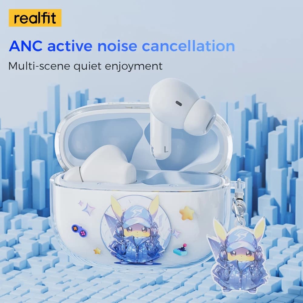 realfit F3 ANC Bluetooth 5.4 หูฟังบลูทูธ -38dB ตัดเสียงรบกวน พร้อมไมโครโฟน Bass หูฟัง คุณภาพเสียงดี https://wayoza.com