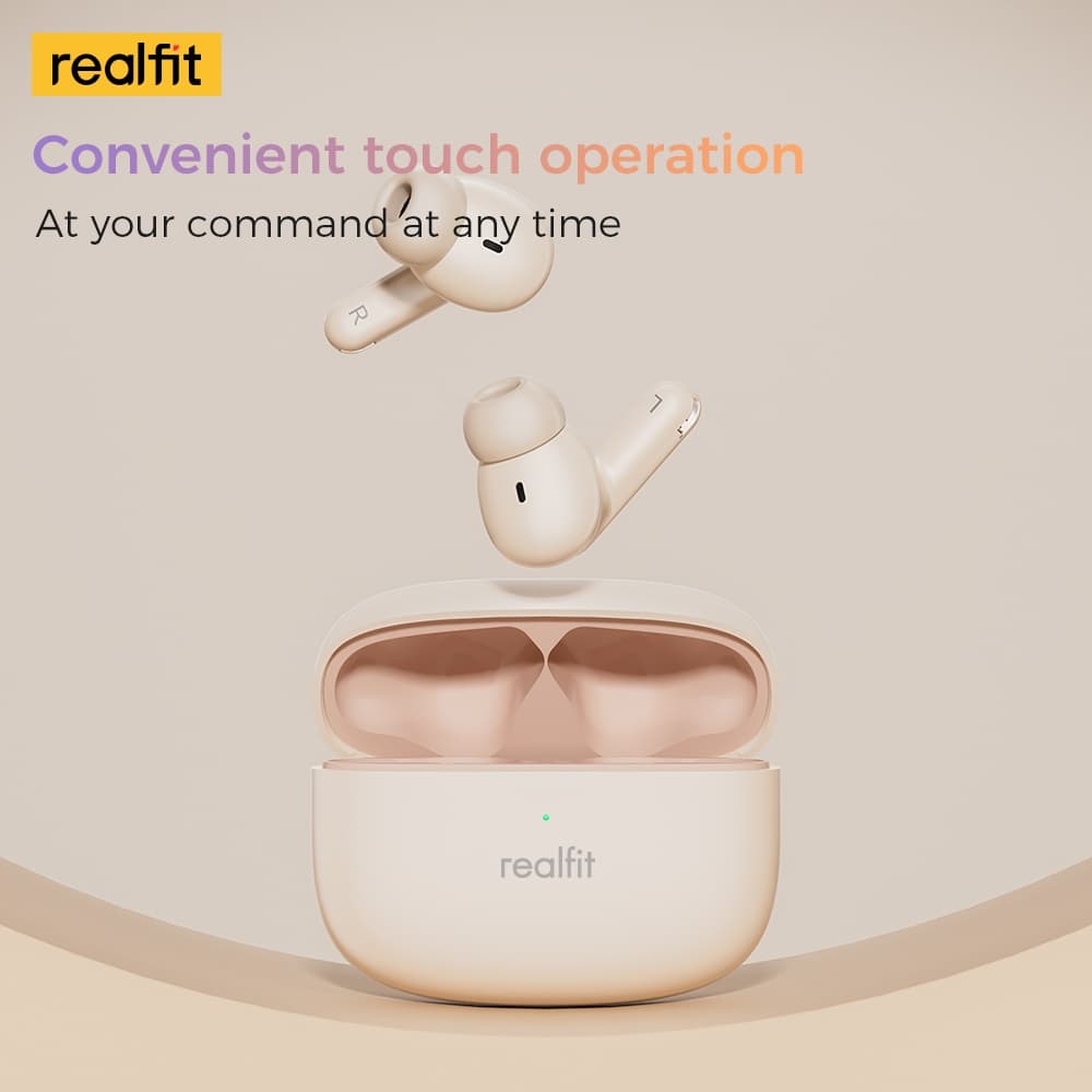 Realfit F3 หูฟังบลูทูธ -38dB ตัดเสียงรบกวน 360° Blutooth 5.4 เสียงเบสที่ดีเยี่ยม https://wayoza.com