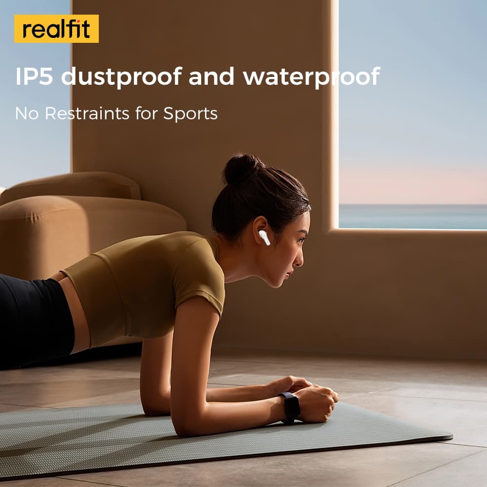 Realfit F3 หูฟังบลูทูธ -38dB ตัดเสียงรบกวน 360° Blutooth 5.4 เสียงเบสที่ดีเยี่ยม https://wayoza.com